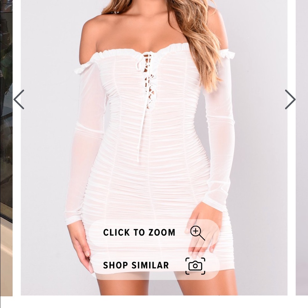 Fashion nova White mini dress